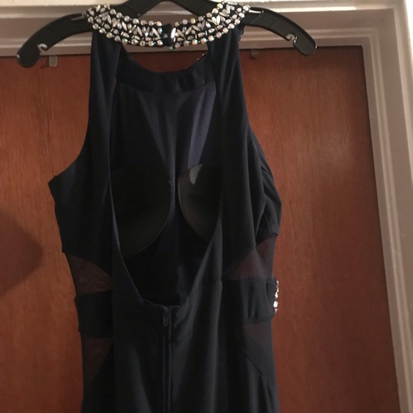 Midnight blue prom gown - Picture 2 of 2